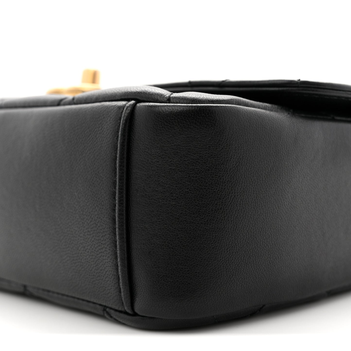 Lambskin Quilted Small CC Coin Flap Bag Black