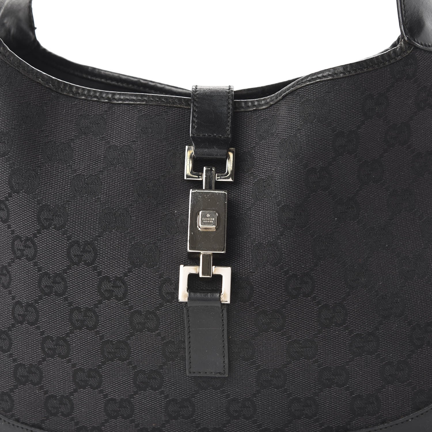 Gucci Monogram Small Jackie O Hobo Black 10 of 10
