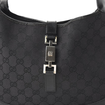 Gucci Monogram Small Jackie O Hobo Black 10 of 10
