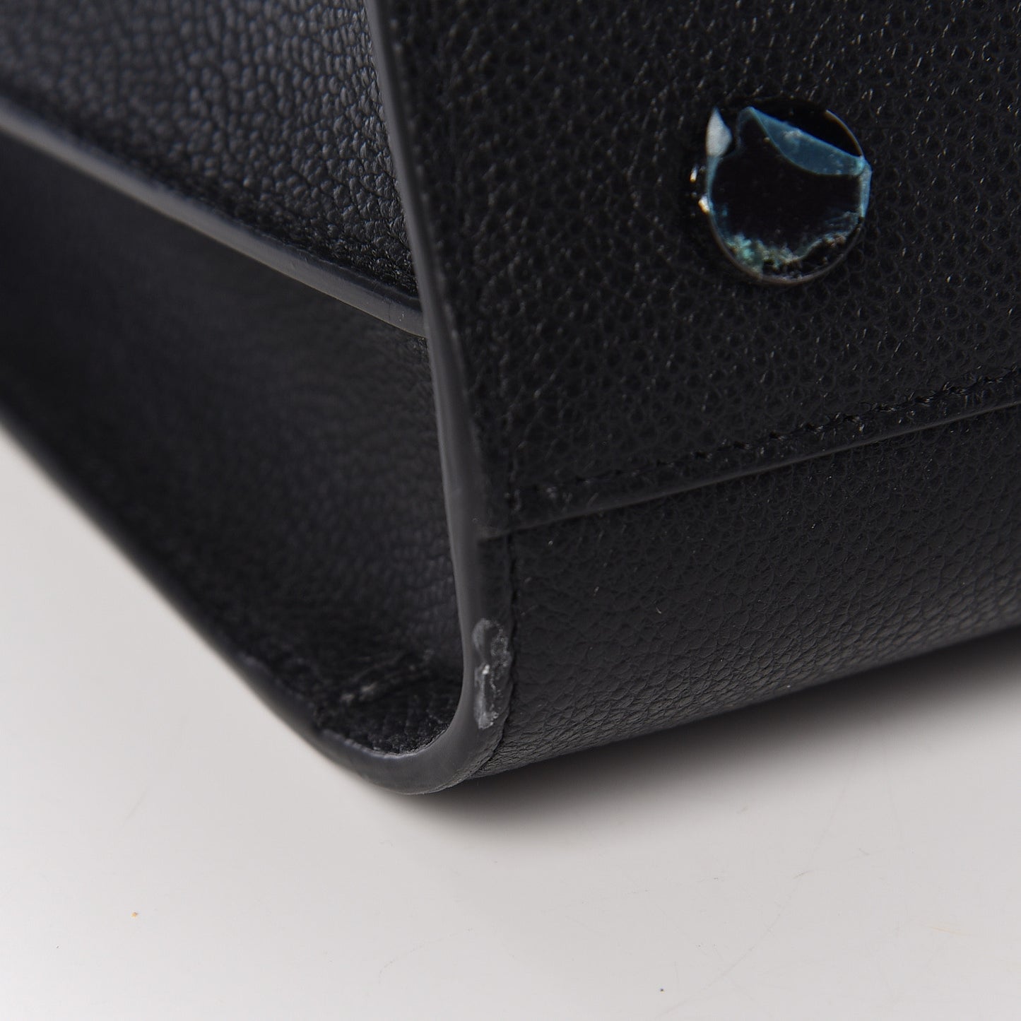 Grained Calfskin Large Sac De Jour Carryall Black