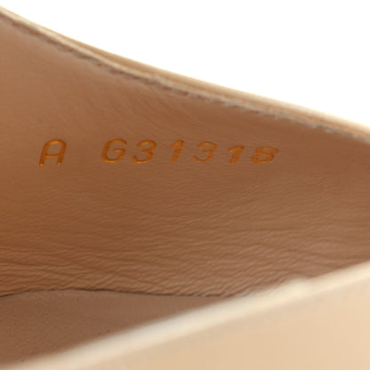 Chanel Lambskin Grosgrain Cap Toe CC Slingback Pumps 36 Beige Black 8 of 11