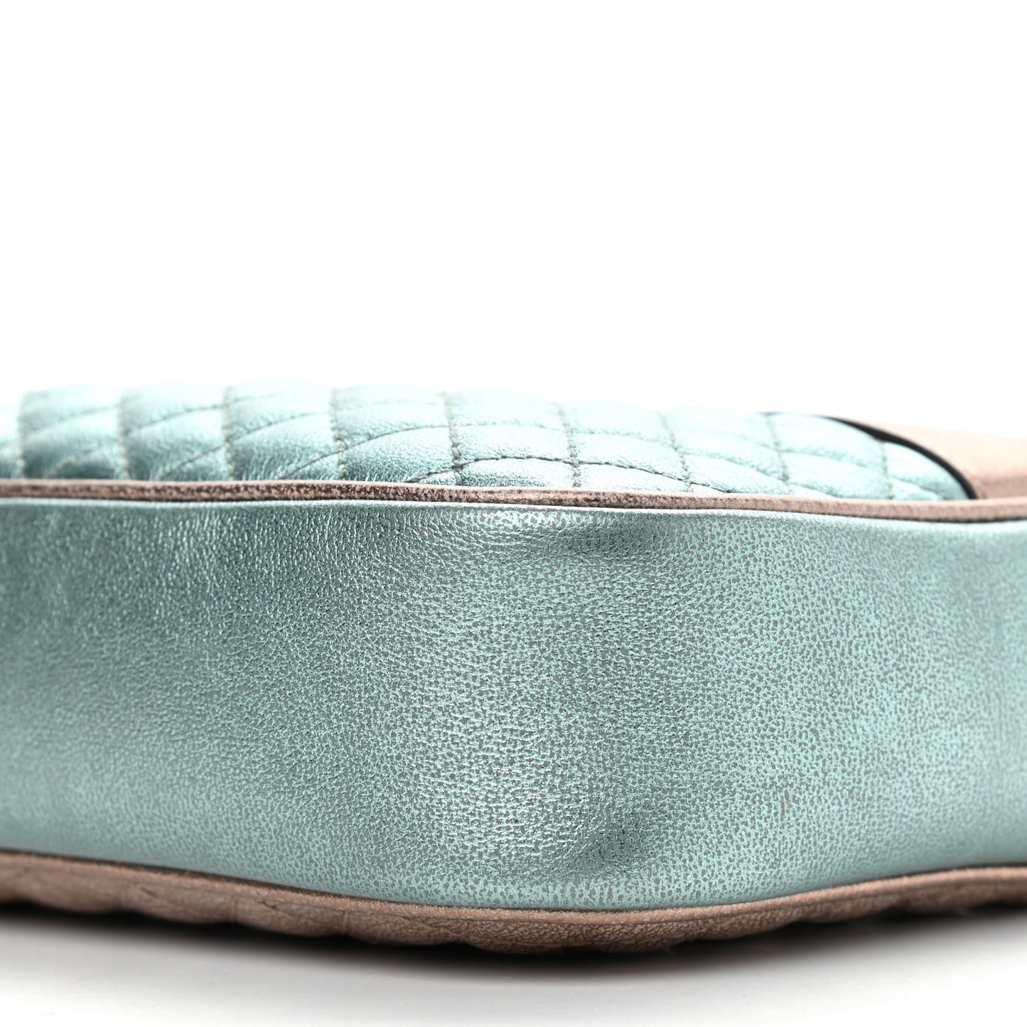 Laminated Nappa Trapuntata Small Zumi Shoulder Bag Rosa Lago Rame