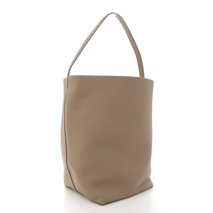 The Row Grained Calfskin Large N/S Park Tote Dark Taupe 3 of 10