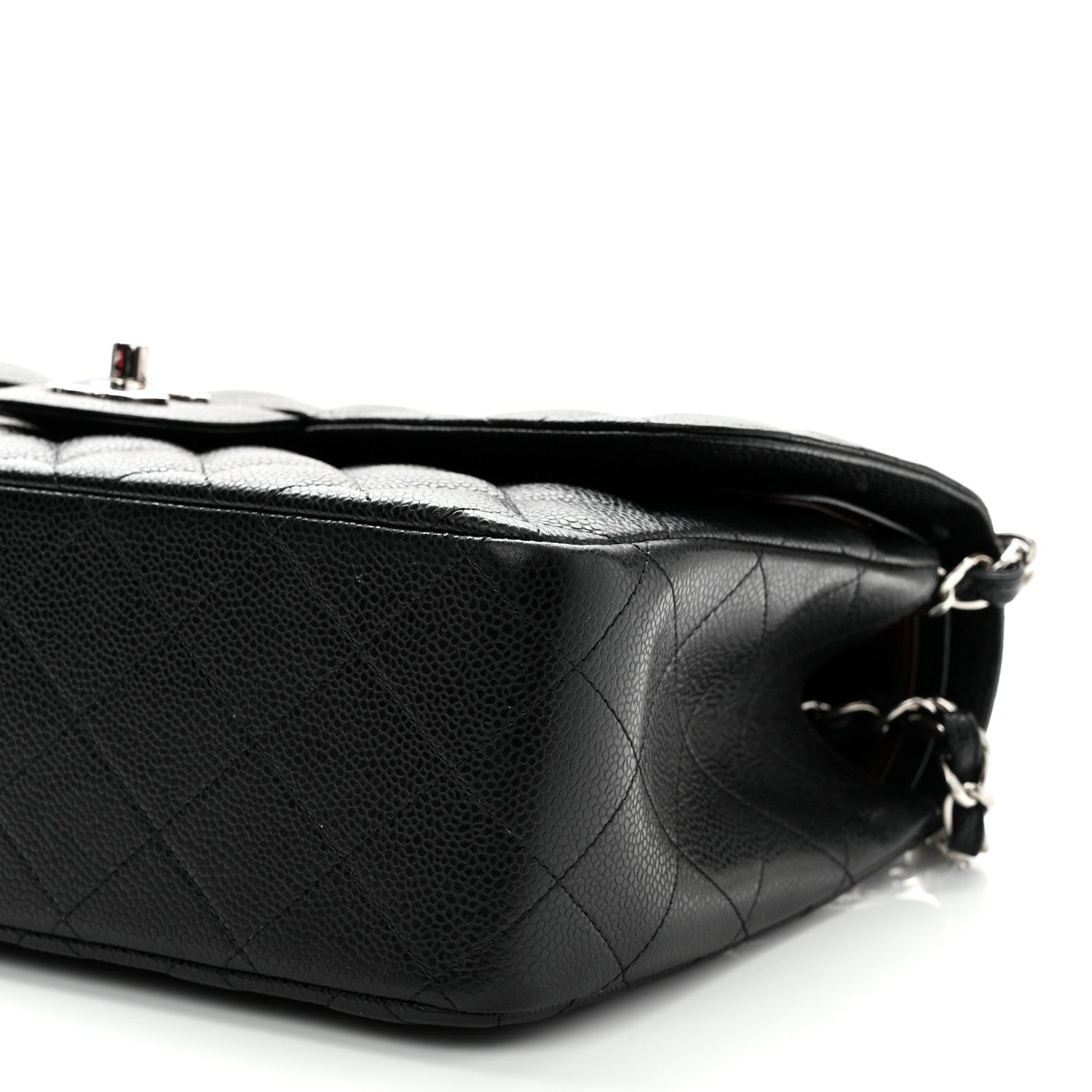 Chanel Caviar Quilted Jumbo Double Flap Black 10 of 11