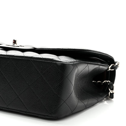 Chanel Caviar Quilted Jumbo Double Flap Black 10 of 11