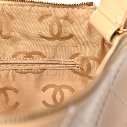 Chanel Calfskin Stitched Shoulder Bag Beige 12 of 16