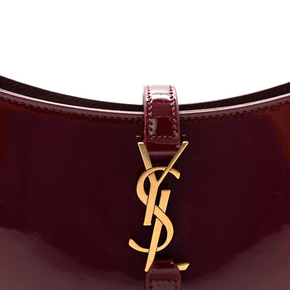 Saint Laurent Patent Calfskin Le 5 A 7 Mini Hobo Red Grenat 7 of 10
