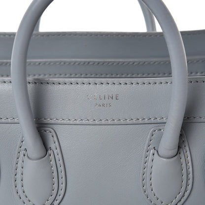 Celine Smooth Calfskin Nano Luggage Sky 6 of 9