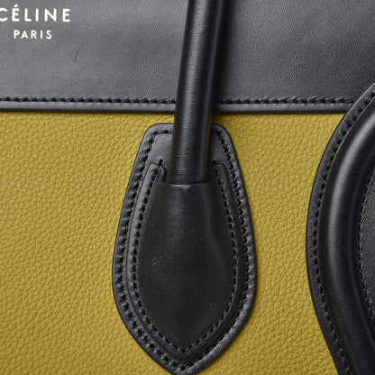 Celine Baby Grained Calfskin Nubuck Micro Tri-Color Luggage Olive 8 of 9