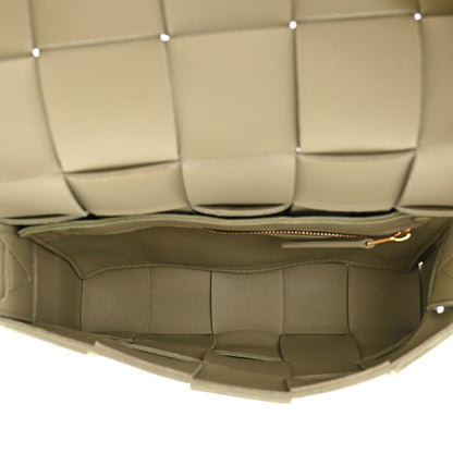 Bottega Veneta Lambskin Maxi Intrecciato Cassette Crossbody Bag Travertine 5 of 10
