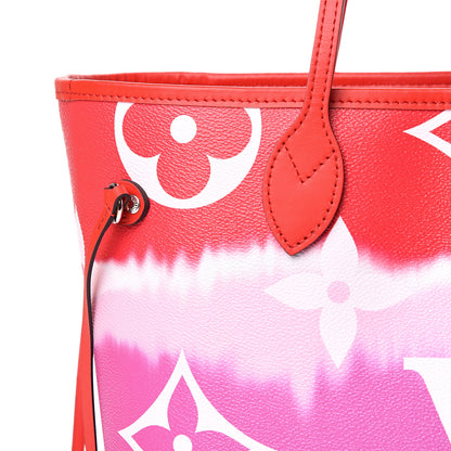 Louis Vuitton Monogram Escale Neverfull MM Rouge 9 of 12