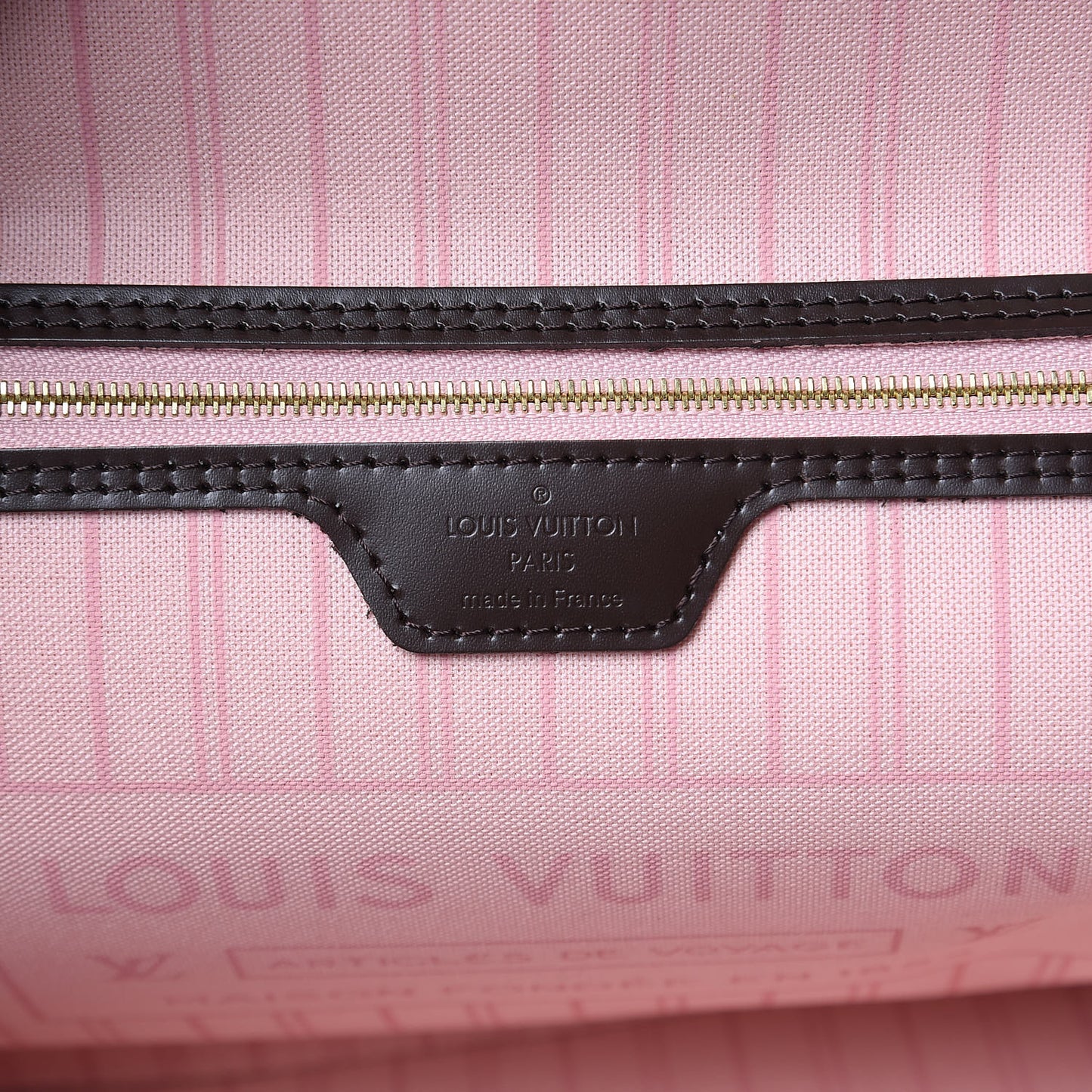 Damier Ebene Neo Neverfull MM Rose Ballerine