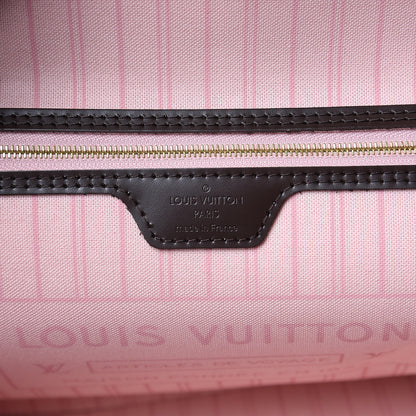 Louis Vuitton Damier Ebene Neo Neverfull MM Rose Ballerine 7 of 11