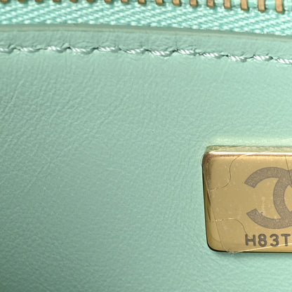 Chanel Suede Calfskin Small Souplissimo Maxi Flap Green 7 of 10