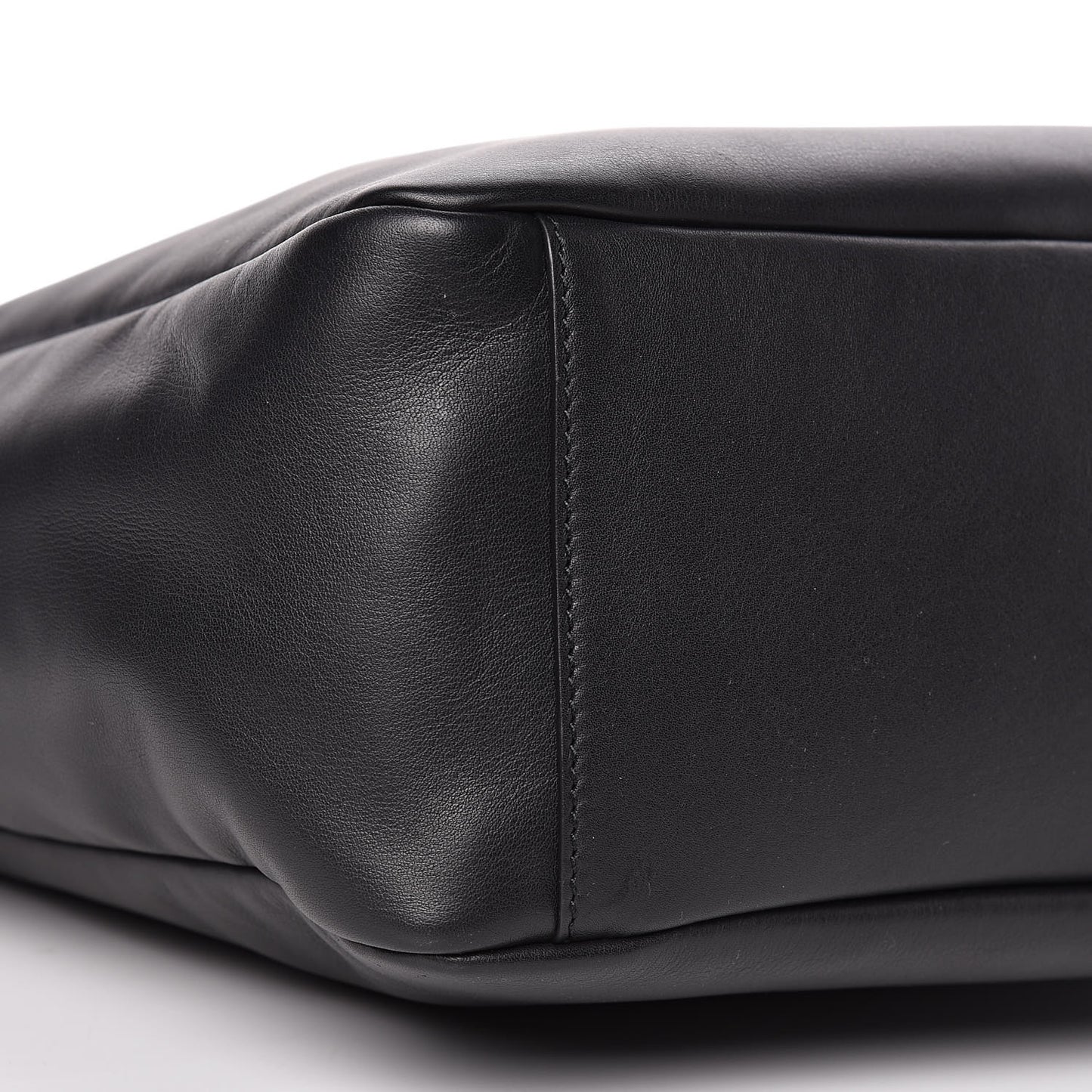 Calfskin Perforated Skull Tote Black