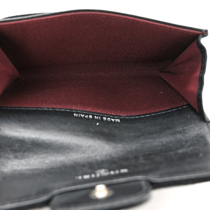 Chanel Lambskin Quilted Flap Card Holder Wallet Black 5 of 8
