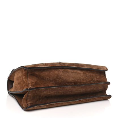 Prada Camoscio Medium Soft Sound Shoulder Bag Cacao 4 of 9