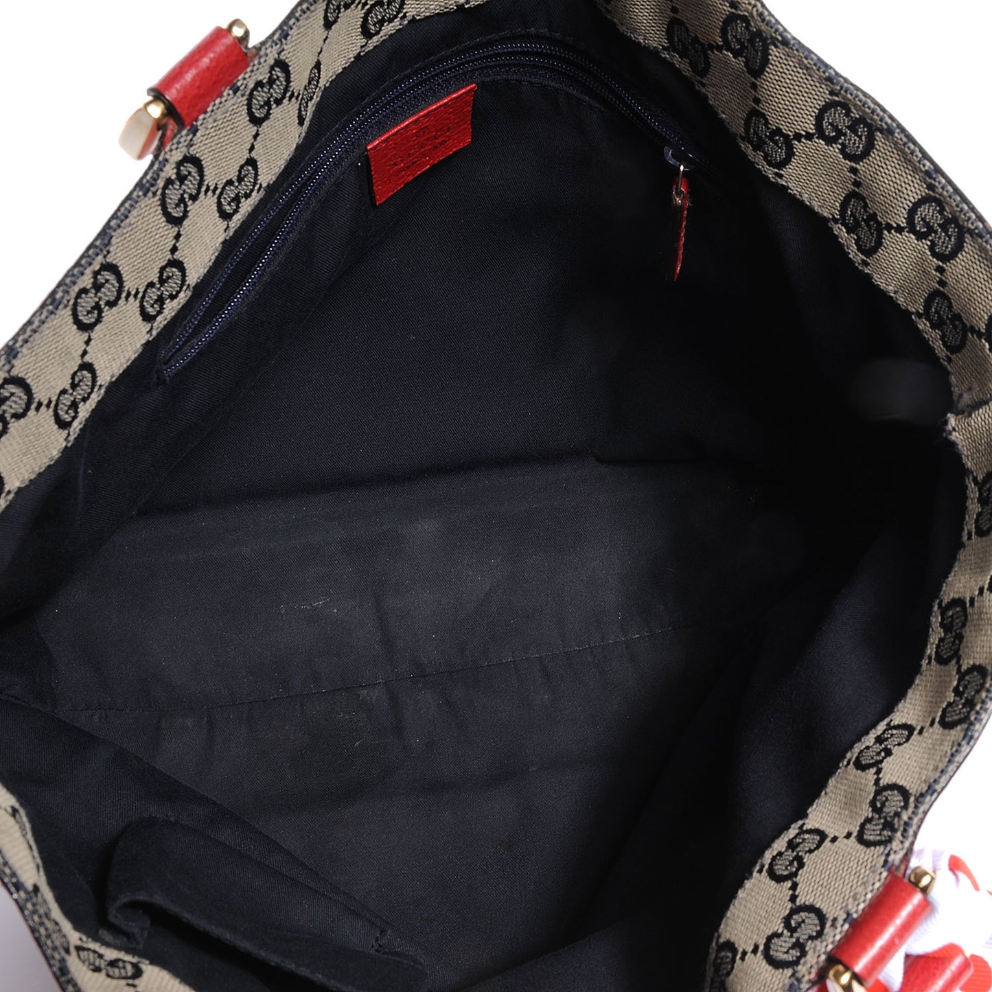 Leather Abbey Tote Red
