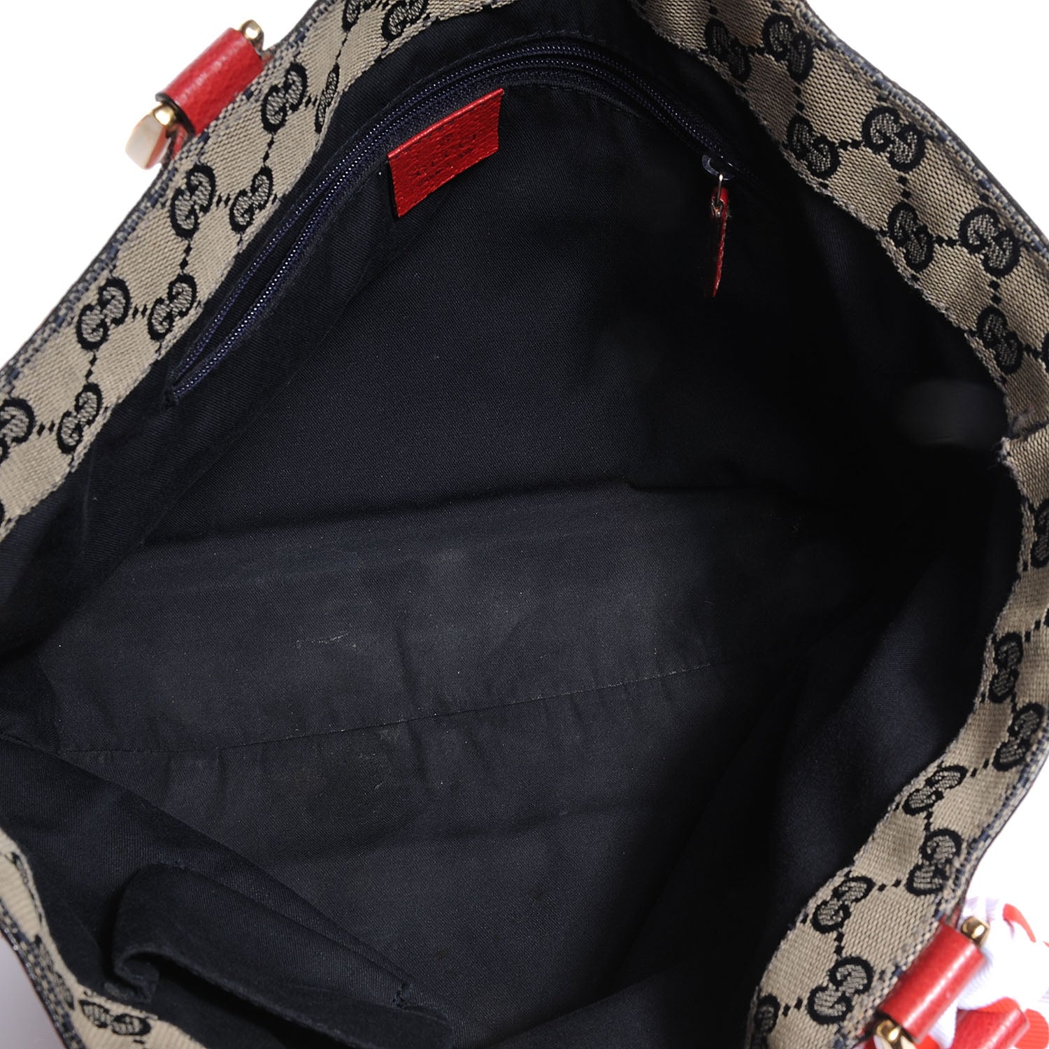Gucci Leather Abbey Tote Red 9 of 11