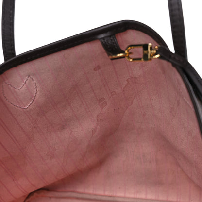 Louis Vuitton Damier Ebene Neo Neverfull MM Rose Ballerine 13 of 14