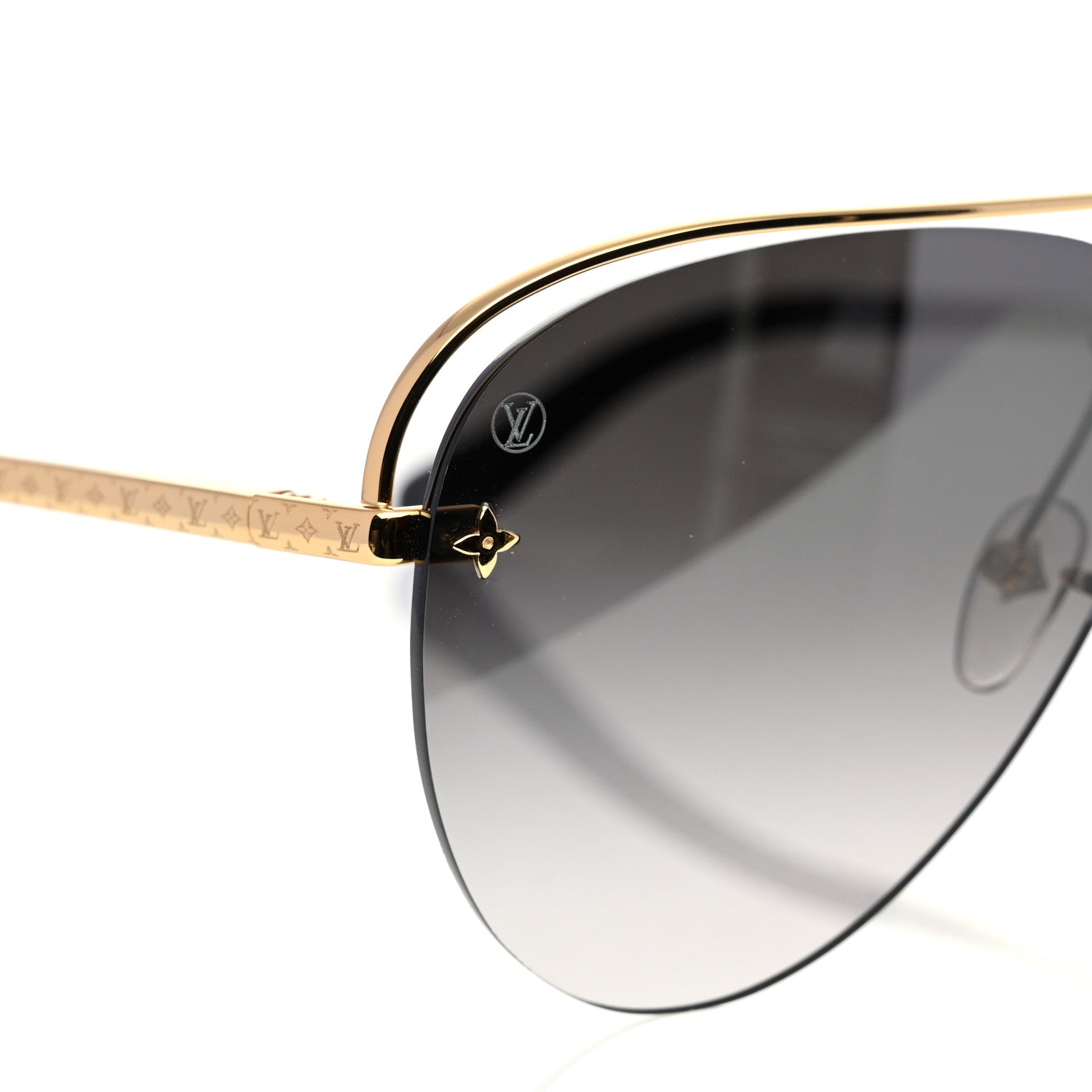 Louis Vuitton Grease Mask Sunglasses Z1045W Gold 7 of 8