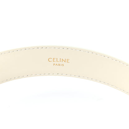 Celine Taurillon Triomphe Medium 25mm Belt 75 30 Rice 3 of 6