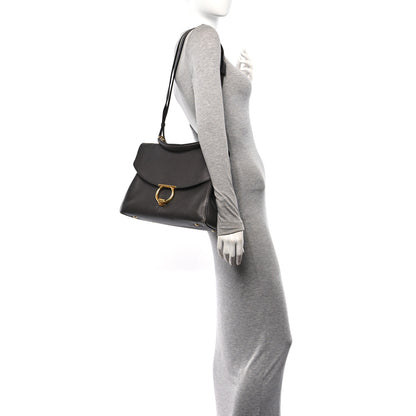 Salvatore Ferragamo Calfskin Medium Margot Top Handle Satchel Flannel 2 of 14