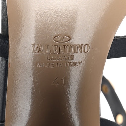 Valentino Garavani Nappa Rockstud 90mm Caged Sandals 38.5 Marine 6 of 8