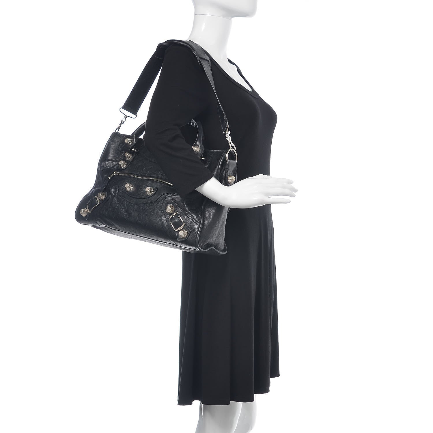 Balenciaga Agneau Giant 21 Silver Hardware City Black 2 of 10