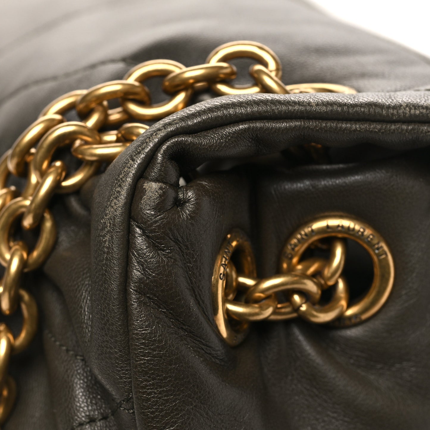 Lambskin Matelasse Monogram Large Jamie 4.3 Light Musk