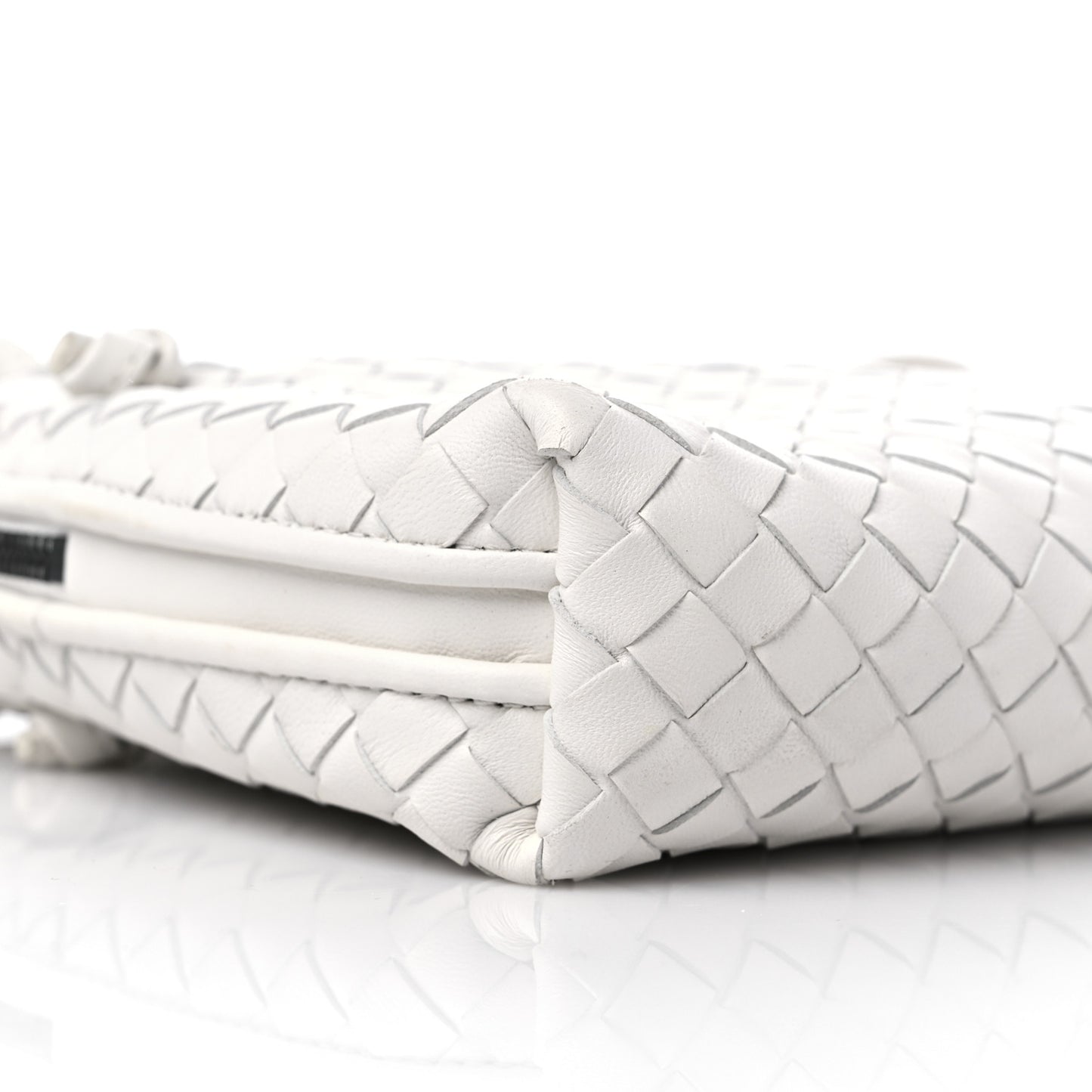 Nappa Intrecciato Nodini Crossbody Messenger White
