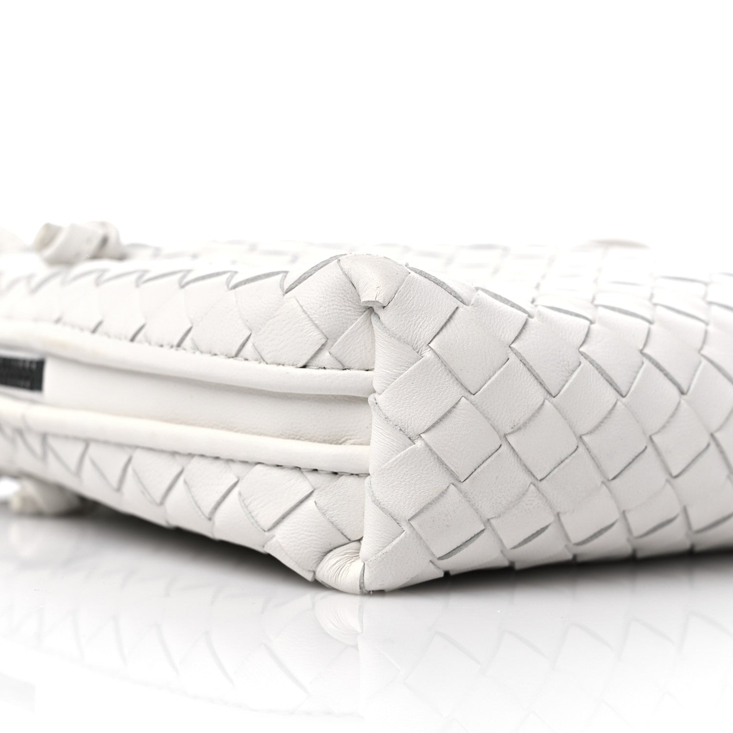Bottega Veneta Nappa Intrecciato Nodini Crossbody Messenger White 8 of 12