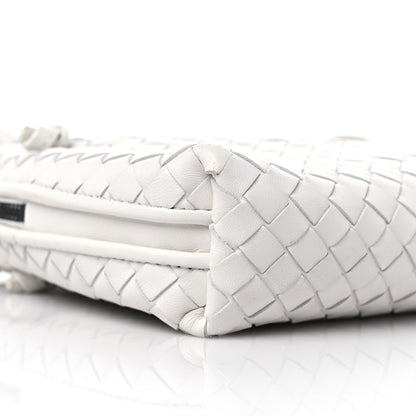 Bottega Veneta Nappa Intrecciato Nodini Crossbody Messenger White 8 of 12