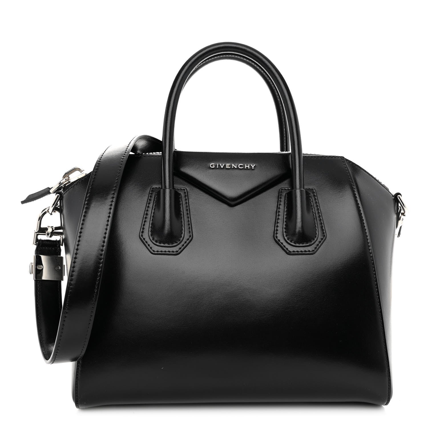 Givenchy Shiny Lord Calfskin Medium Antigona Black 1 of 10