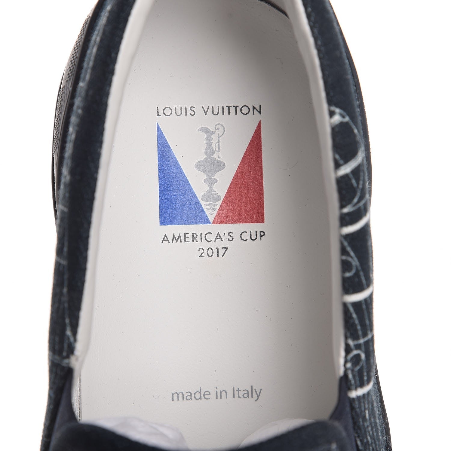 Louis Vuitton Canvas Victory Boats Slip On Sneakers 7 Pacific Blue 7 of 7