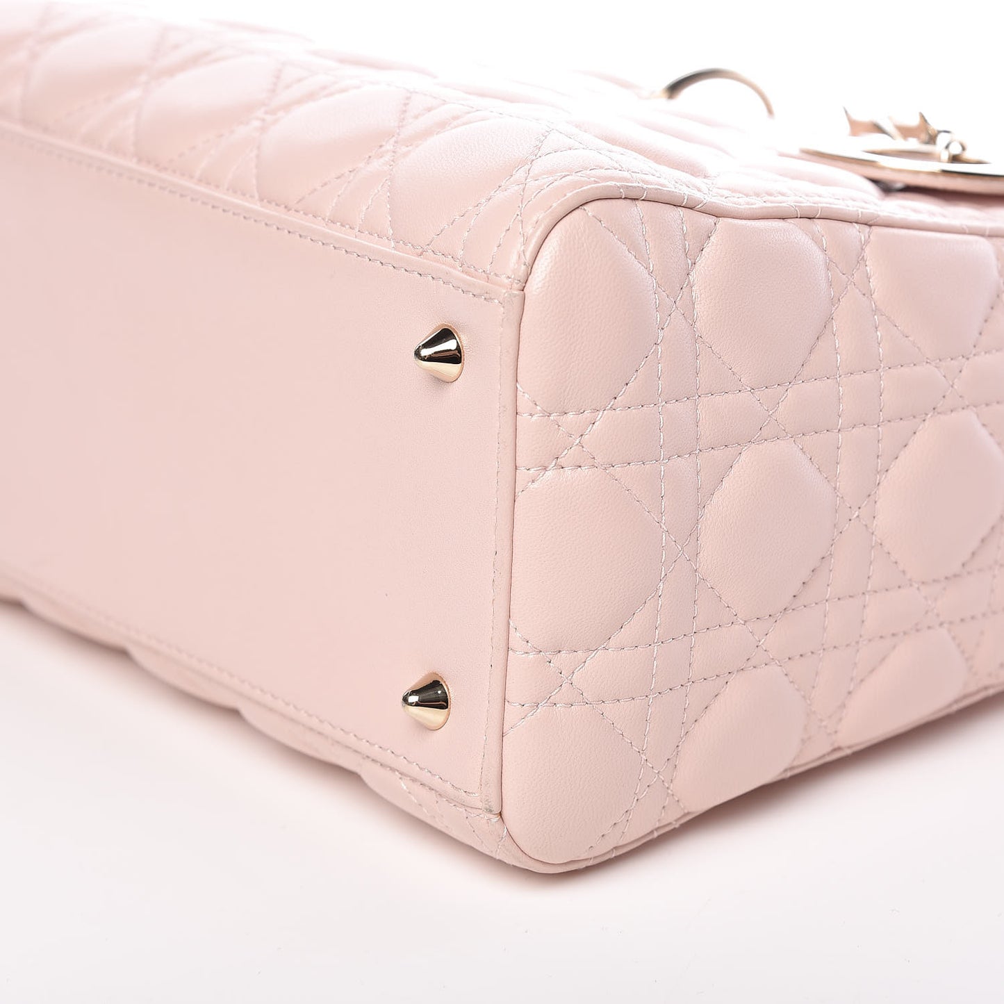 Lambskin Cannage Medium Lady Dior Light Pink