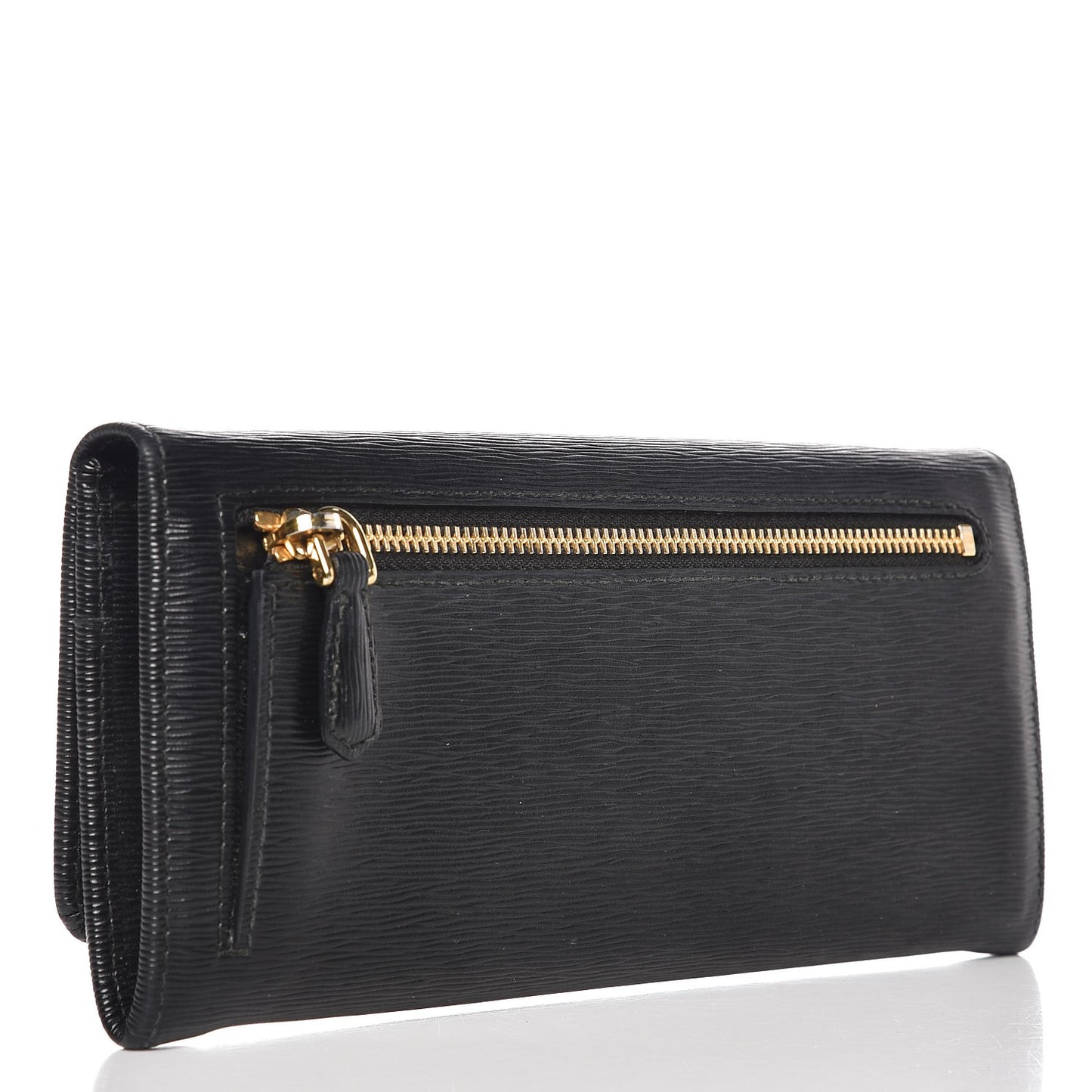 Vitello Move Continental Flap Wallet Black