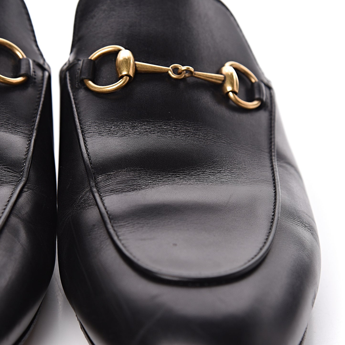 Calfskin Womens Princetown Slippers 39 Black
