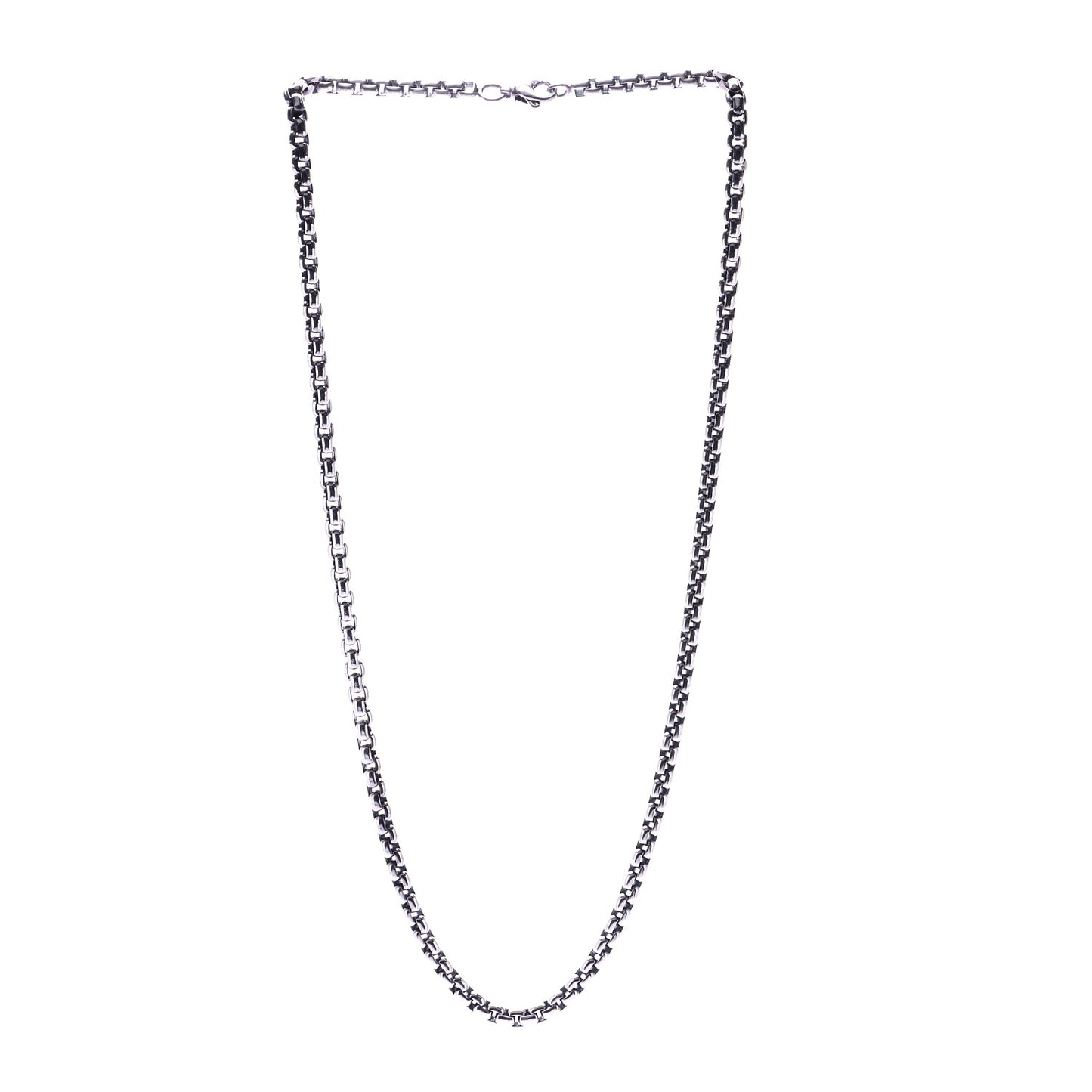 Sterling Silver 4.8mm Box Chain Necklace 22"