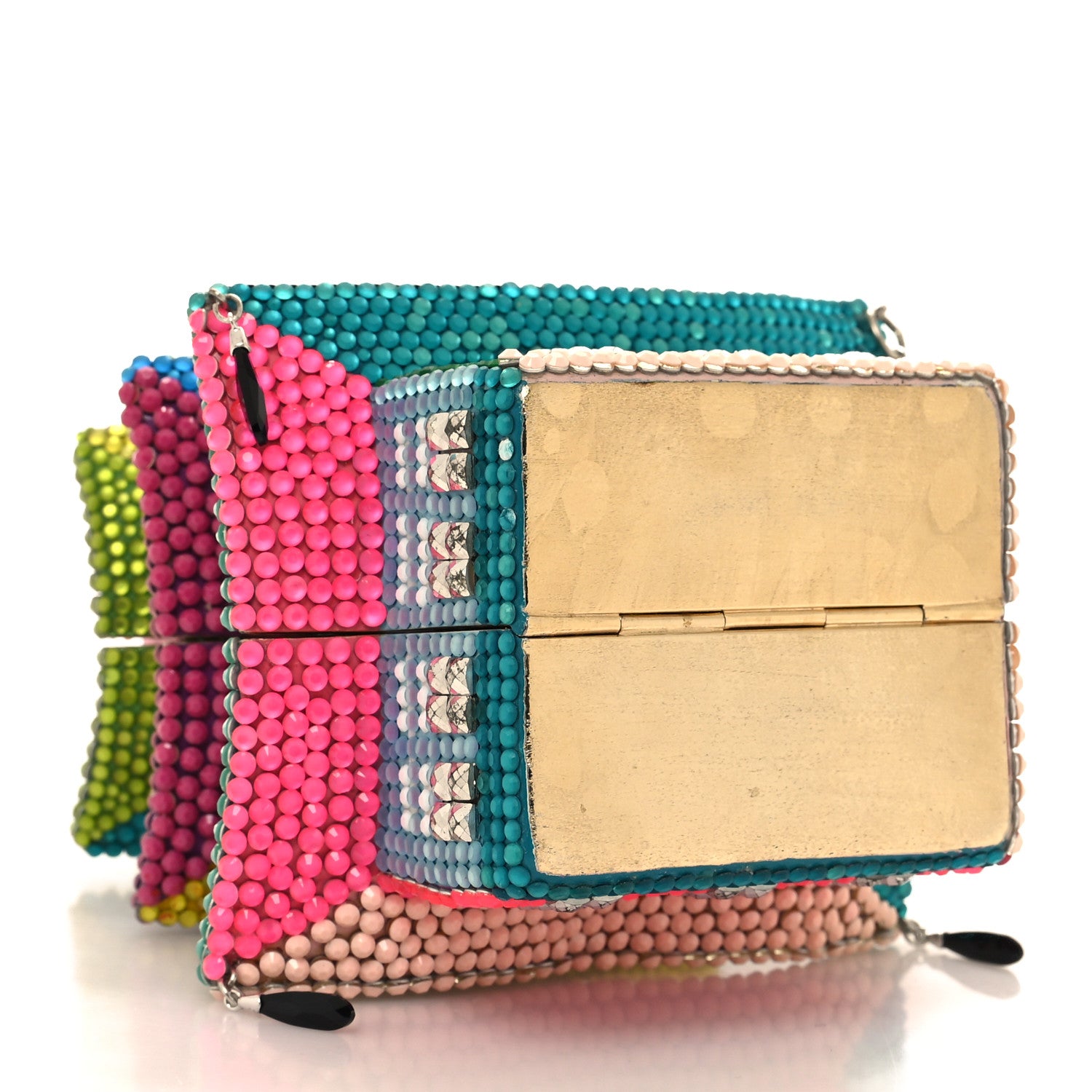 Judith Leiber Crystal Beaded Libertine Loves Leiber Dim Sum Pagoda Minaudiere Clutch Multicolor 4 of 11