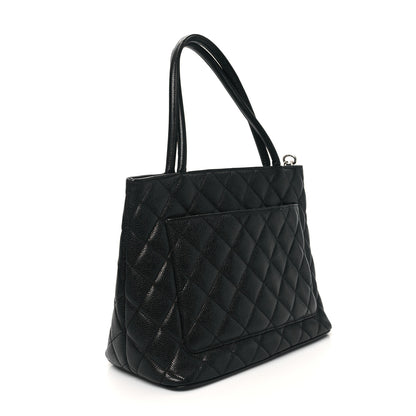 Chanel Caviar Quilted Medallion Tote Black 3 of 13