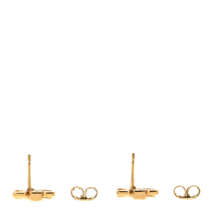 Louis Vuitton Metal LV Iconic Earrings Gold 3 of 4