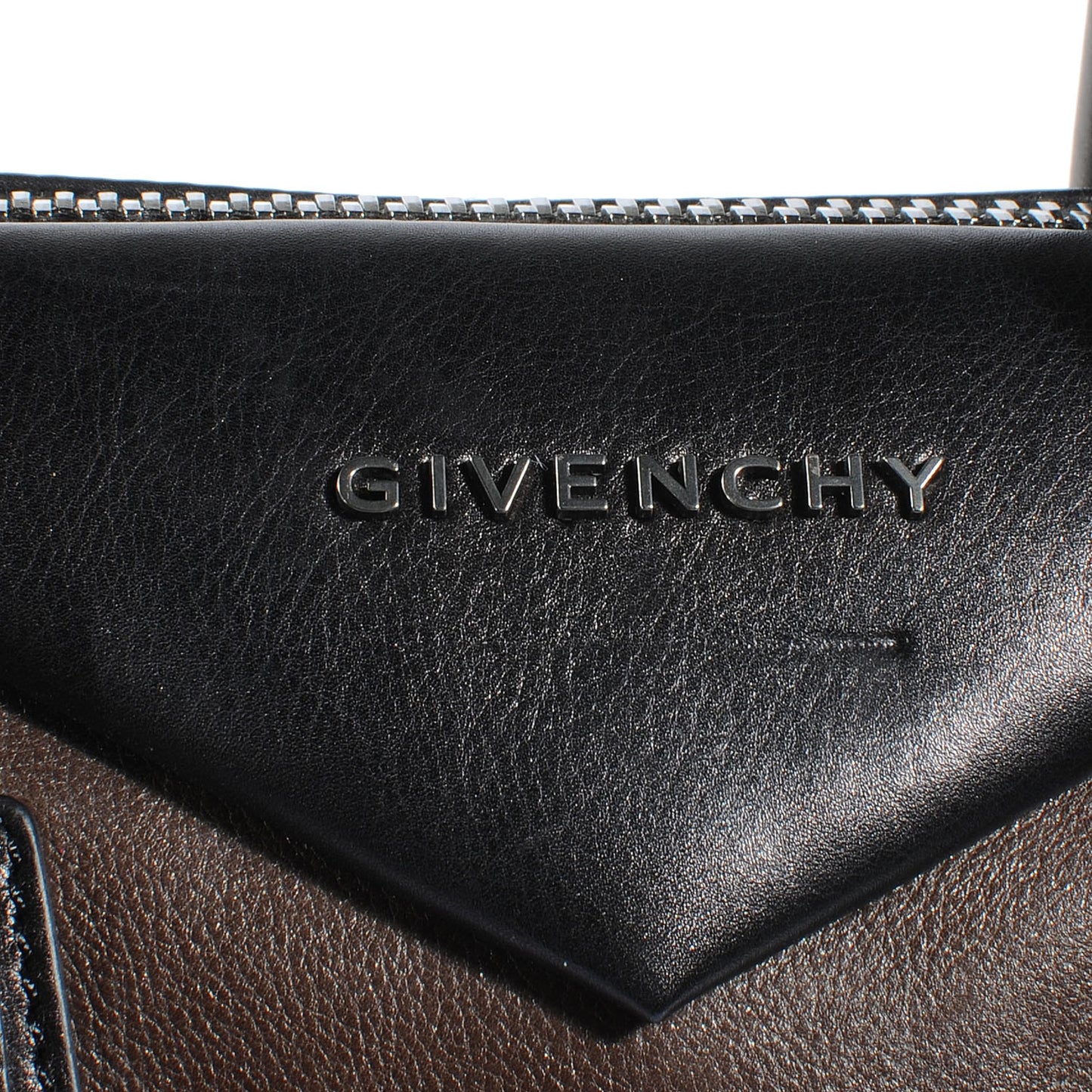 Calfskin Medium Bi-Color Antigona Brown Black