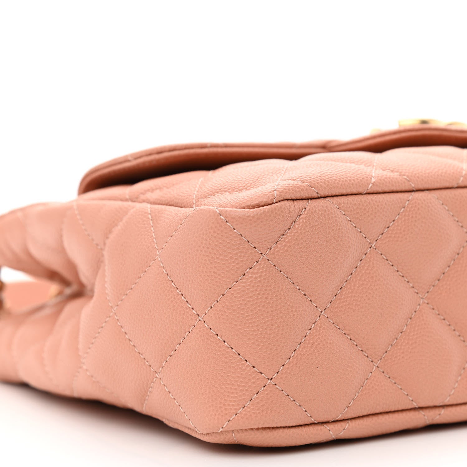 Chanel Caviar Quilted Wavy CC Hobo Beige 9 of 11