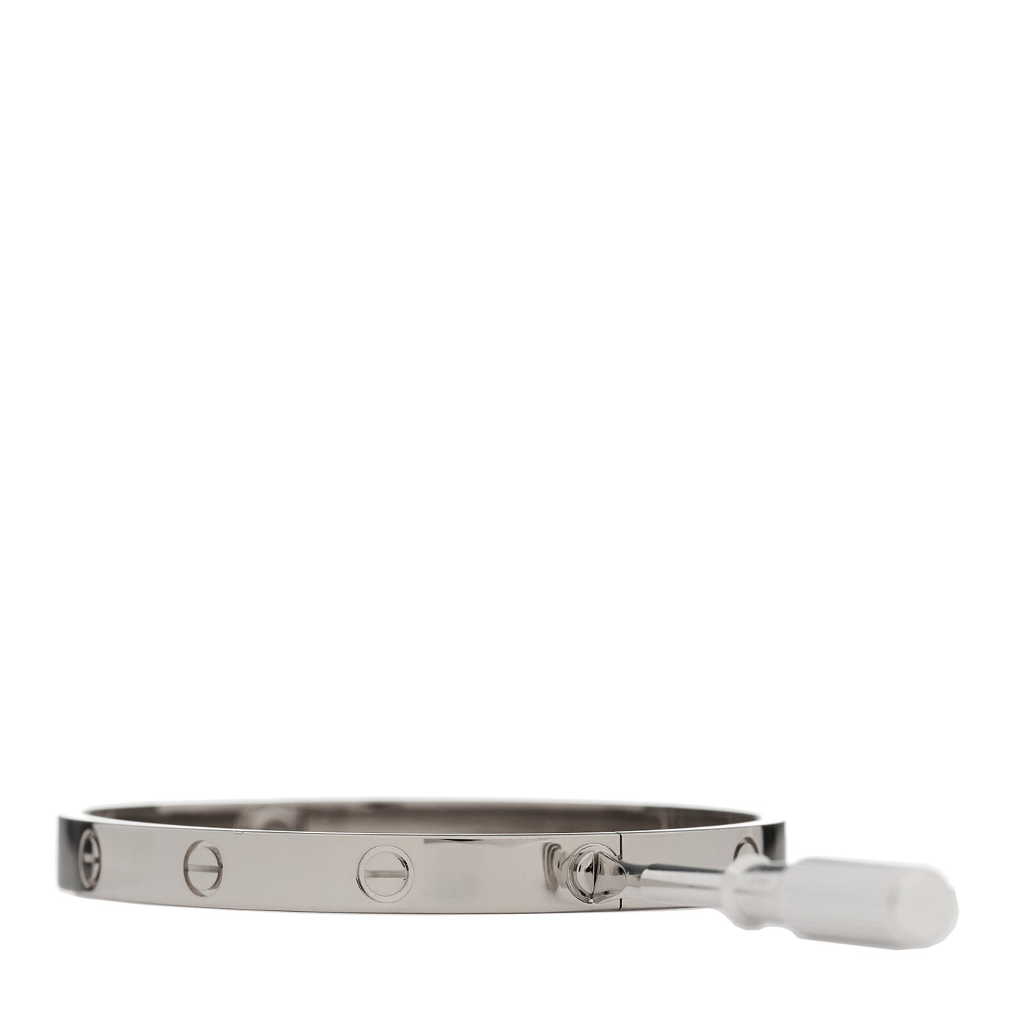 18K White Gold LOVE Bracelet 19