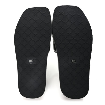 Gucci Nappa GG Matelasse Flat Slide Sandals 36.5 Black 36.5 Black 6 of 9