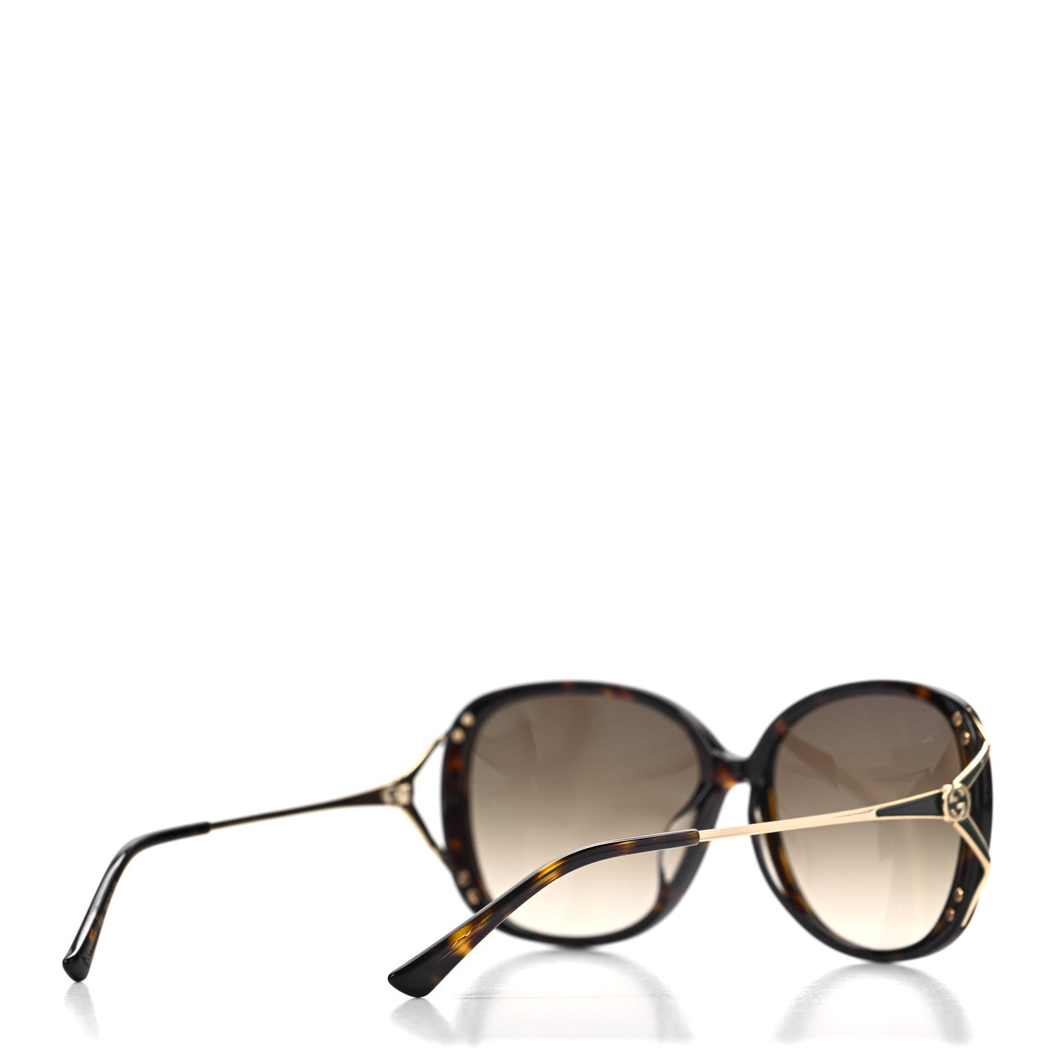 Gucci Acetate Metal Oversized Sunglasses GG0649SK Tortoise 4 of 7