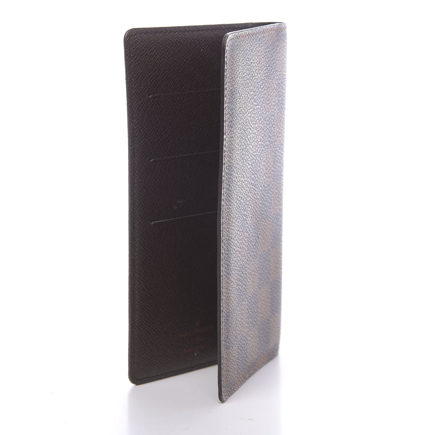 Damier Ebene Checkbook Cover Wallet