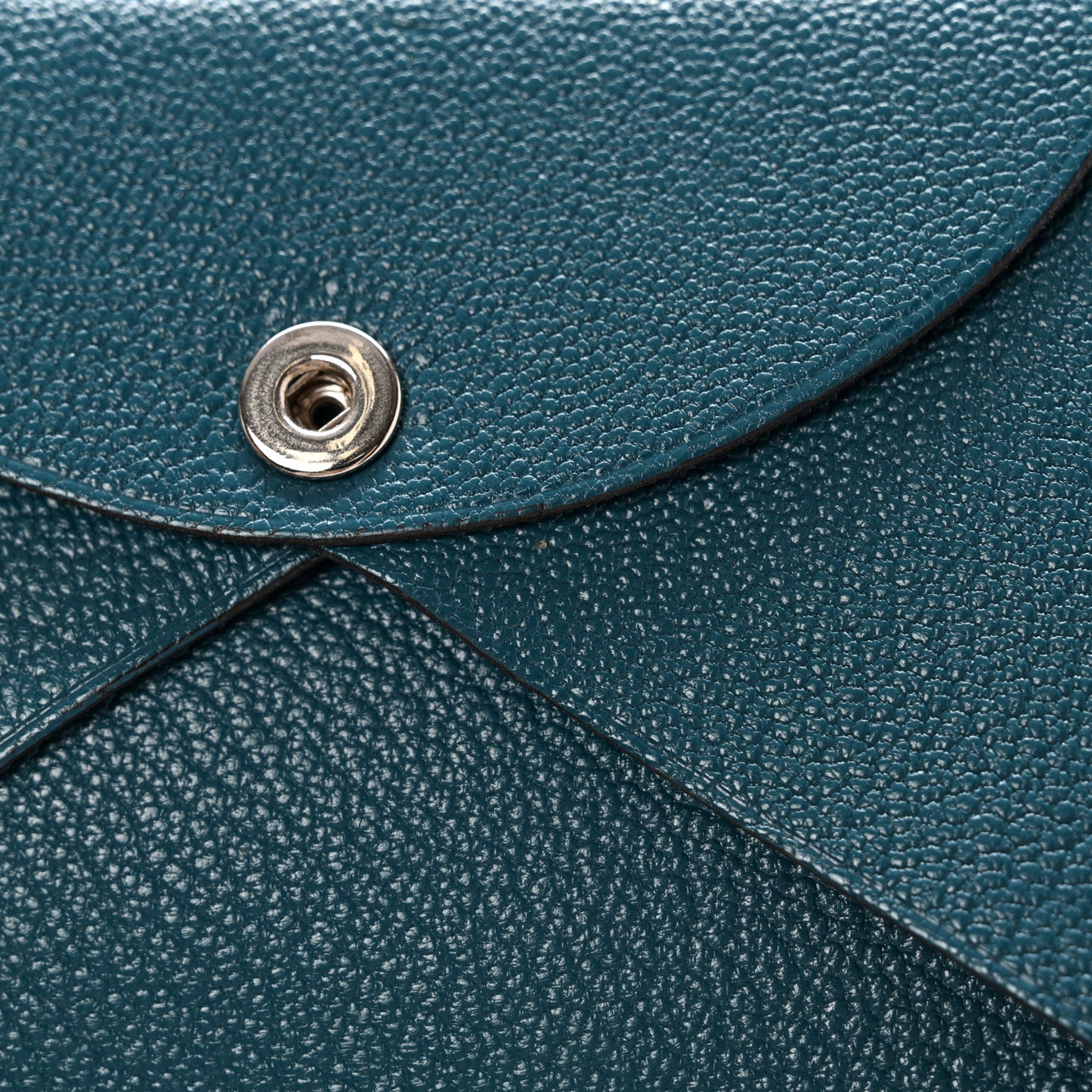 Chevre Mysore Calvi Card Case Vert Bosphore