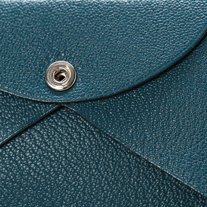 Hermes Chevre Mysore Calvi Card Case Vert Bosphore 9 of 10